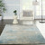 Nourison Solace SLA01 Ivory Grey Blue Rug