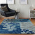 Nourison Tranquil TRA01 Navy Light Blue Rug