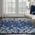 Nourison Tranquil TRA04 Navy Rug