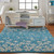 Nourison Tranquil TRA04 Turquoise Rug