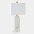 GV Design Stalwart Marble Crystal White Accent Table Lamp