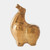 GV Design Greek Fat Horse Head Up Reactive Gold Decorative Sculpture