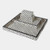 GV Design Moroccan Resin Square Black White Decorative Tray