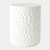 GV Design Brorie Chiseled White Garden Stool