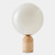 GV Design Orb Travertine Globe Table Lamp