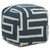 Chandra POU-133 Grey Cream Pouf