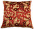 Set of Two Modern Pillows T-1251N Rust Hand Made 100% Silk Rizzy Textiles