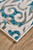 Feizy Keats 3466F Teal Ivory Rug