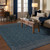 Karastan Bobby Berk by Karastan (Series 1) 92430 50150 Minuet Majolica Blue Rug