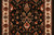 Kashimar Floral Herati 0600/3220a Black Teal Carpet Hallway and Stair Runner - 26" x 38 ft