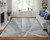 Feizy Brighton 69CHF Ivory Blue Silver Area Rug