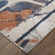 Feizy Gilmore 39MPF Blue Orange Gray Area Rug