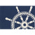 TransOcean Frontporch 1456 33 Ship Wheel Navy Rug