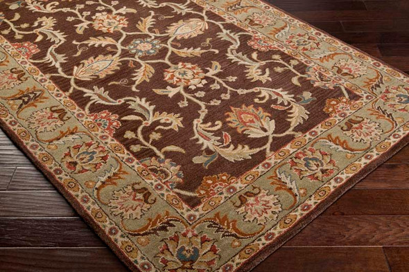 Caesar CAE-1009 Chocolate Rust Rug by LivaBliss