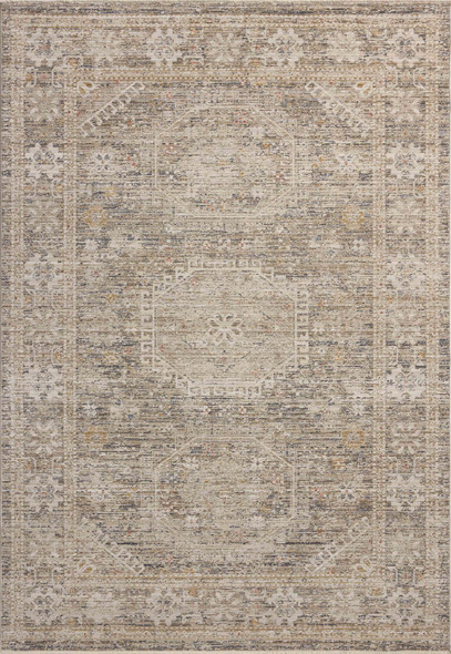 Chris Loves Julia x Loloi Ida IDA-01 Taupe Multi Rug