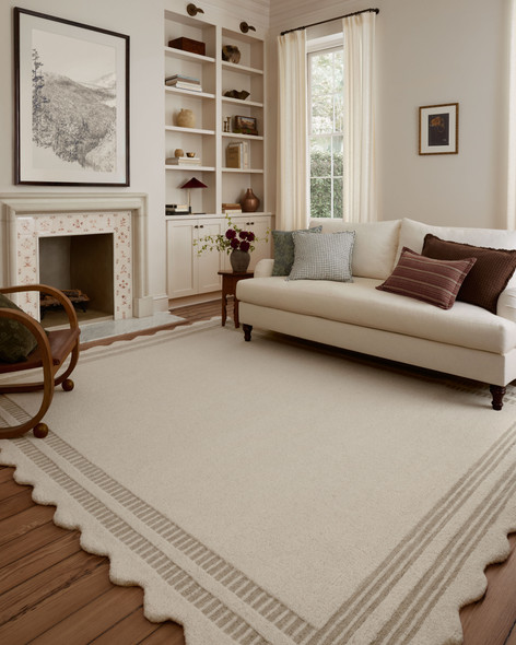 Chris Loves Julia x Loloi Scottie SCO-01 Ivory Grey Rug
