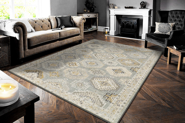Dynamic Annalise 7607-581 Blue Beige Cream Rug