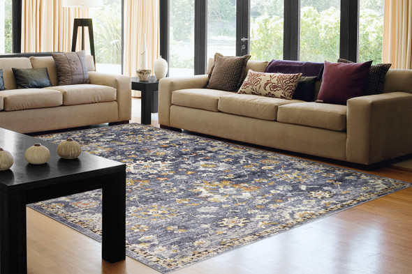 Dynamic Mabel 4092-599 Navy Multi Rug