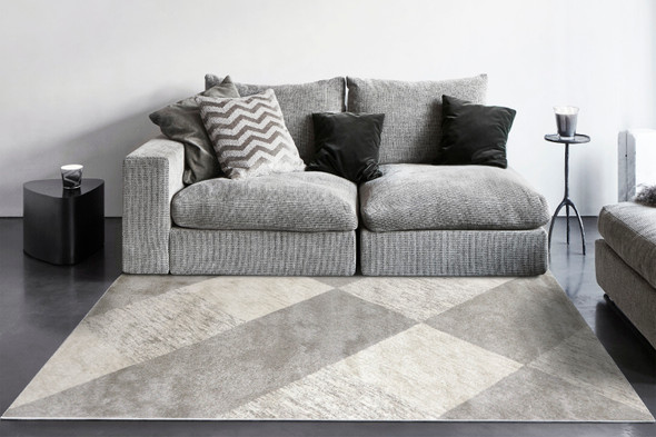 Dynamic Monroe 9812-190 Ivory Grey Rug