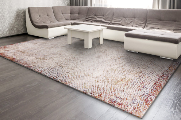 Dynamic Obsession 9532-130 Cream Red Rug