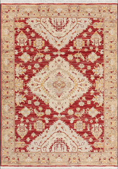 Dynamic Wade 18606-389 Red Beige Multi Rug