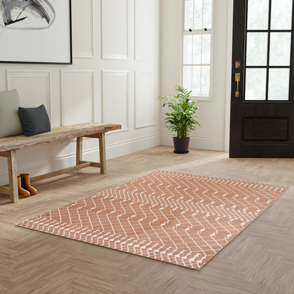 Nourison Home Astra Machine Washable ASW10 Copper Rug