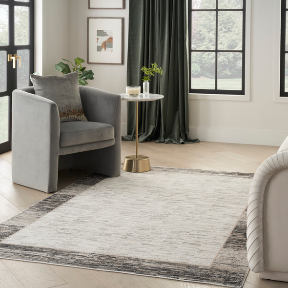 Nourison Home Desire DSR02 Grey Black Rug