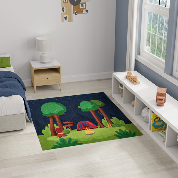 Nourison Home Imagination IMA13 Navy Multicolor Rug
