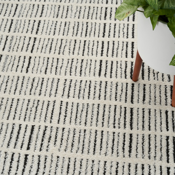 Nourison Home Modern Comfort MNC03 Ivory Black Rug