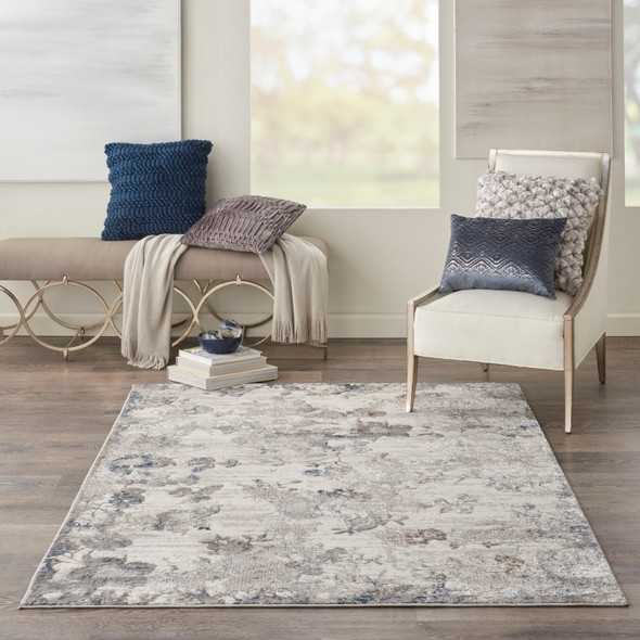 Nourison Home Royal Terrace KI40 Ivory Grey Rug