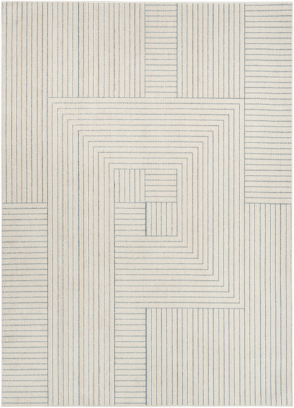 Nourison Home Washable Decor WSD11 Cream Blue Rug