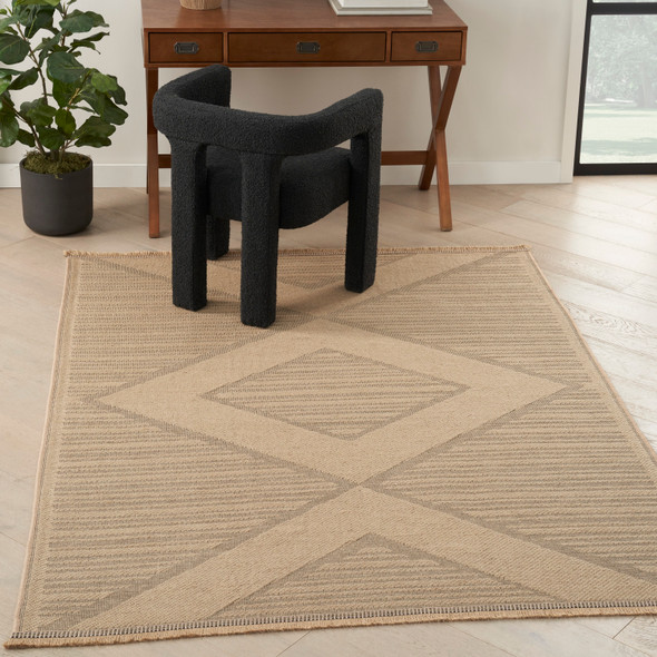 Nourison Home Washable Jute WSJ01 Natural Beige Rug
