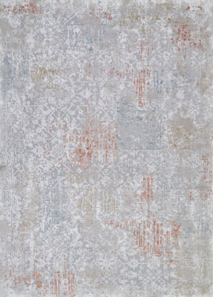 Couristan Brocatelle 2607 8925 Wisteria Flower Pot-Cream Rug