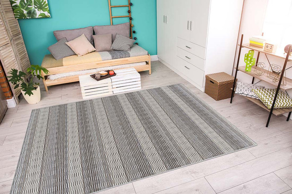 Couristan Cape 9864 5038 Torrent Sky Blue Grey Rug