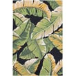 Couristan Covington 4972 4000 Rainforest Forest Green Black Rug