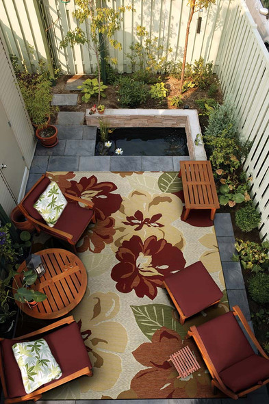 Couristan Dolce 4055 0632 Novella Rose Bud Rug