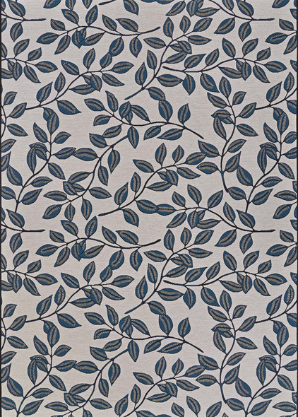 Couristan Dolce 7512 0845 Summer Ivy Ivory Slate Blue Rug