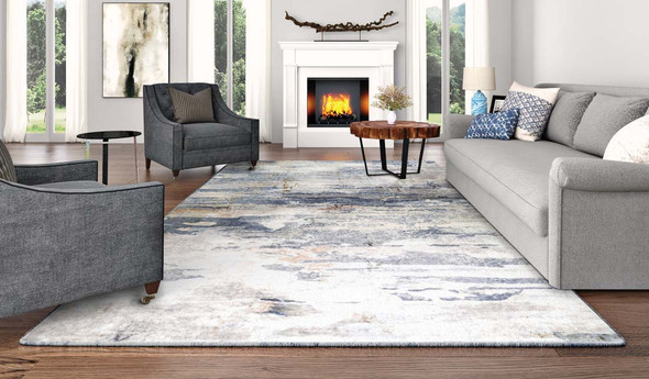 Couristan Dreamscape D101 3322 Horizon Blue Ivory Rug