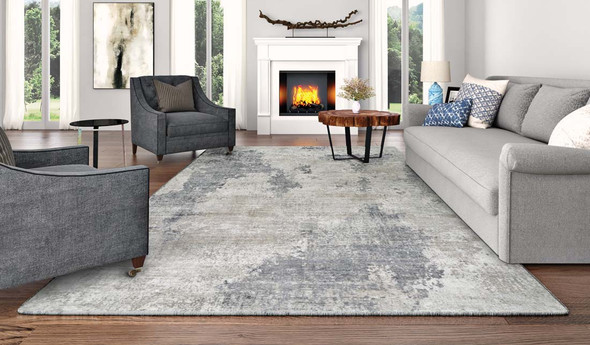 Couristan Dreamscape D102 2233 Watercolors Ivory Grey Rug
