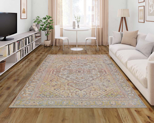 Couristan Imperial V002 1002 Kirman Apricot Rug