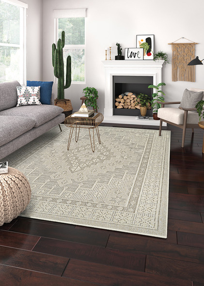 Couristan Liguria Lig1 1001 Sarzana Dove Grey Rug