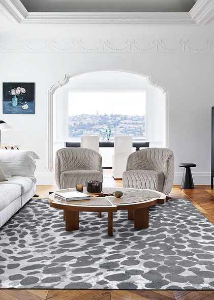 Couristan Marina 1261 0505 River Rocks Grey Ivory Rug