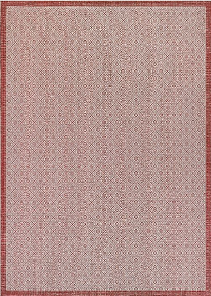 Couristan Monaco 7949 1561 Sea Pier Sand Maroon Rug