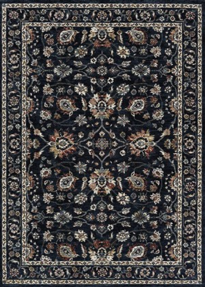 Couristan Monarch Je45 3434 Kerman Vase Navy Rug
