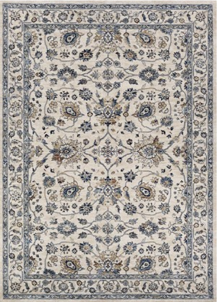 Couristan Monarch Je45 6464 Kerman Vase Antique Cream Slate Rug