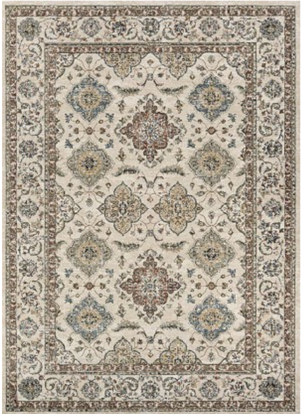 Couristan Monarch Je57 6464 Yamut Antique Cream Mocha Rug