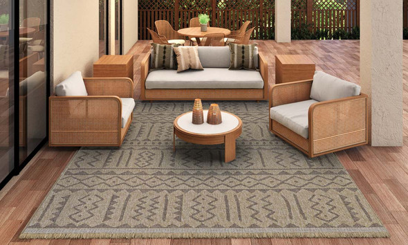 Couristan Naturalistic 3701 1001 Moroccan Natural Brown Rug