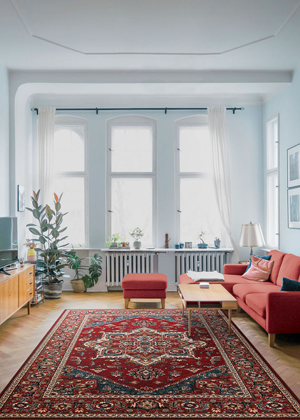 Couristan Old World Classic 4553 5430 Antique Mashad Antique Red Rug