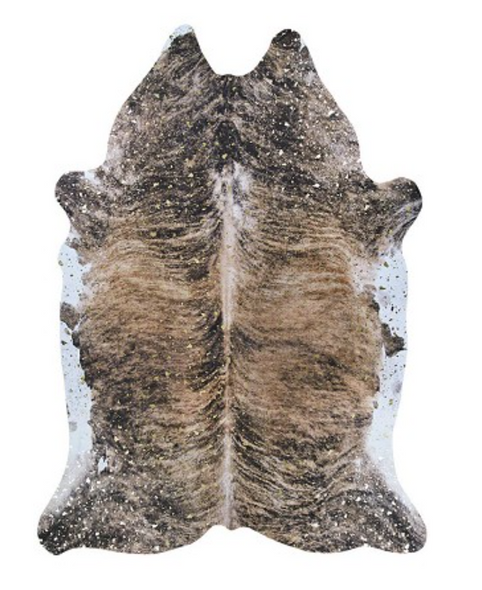 Couristan Prairie Hides 1812 8128 Gjovik Brown-Black Rug