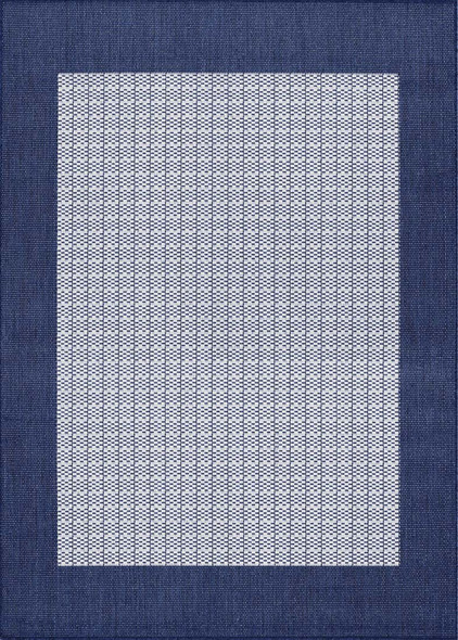 Couristan Recife 1005 6500 Checkered Field Ivory Indigo Rug